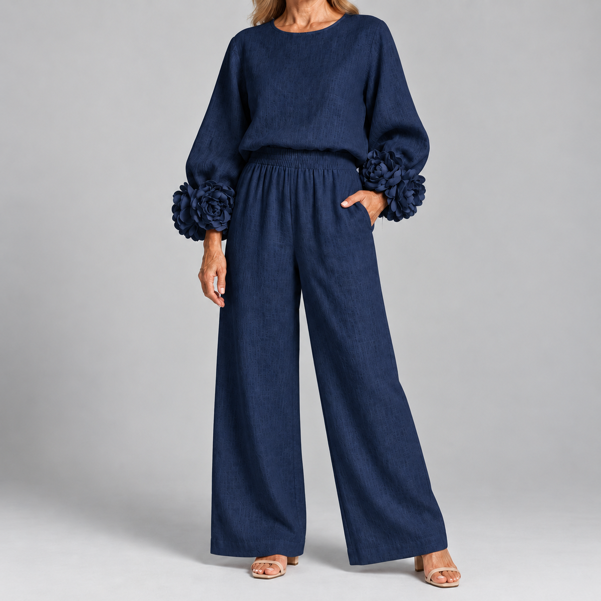 ROSALIE FLORAL CUFF TWO-PIECE SET