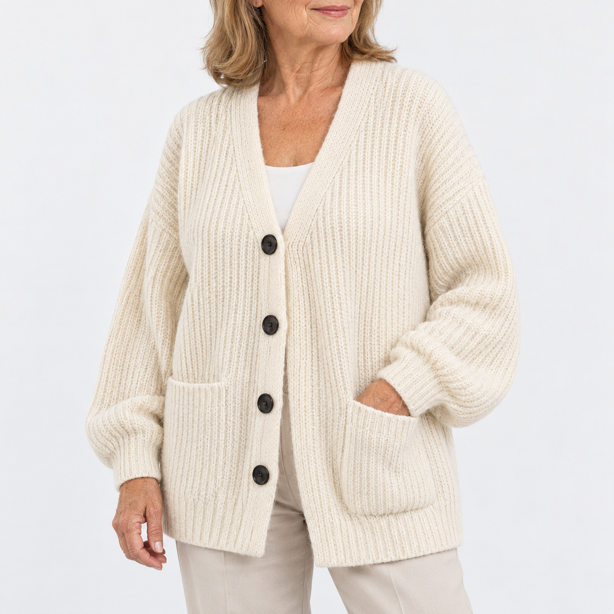 Sofia | Relaxed V-Neck Cardigan