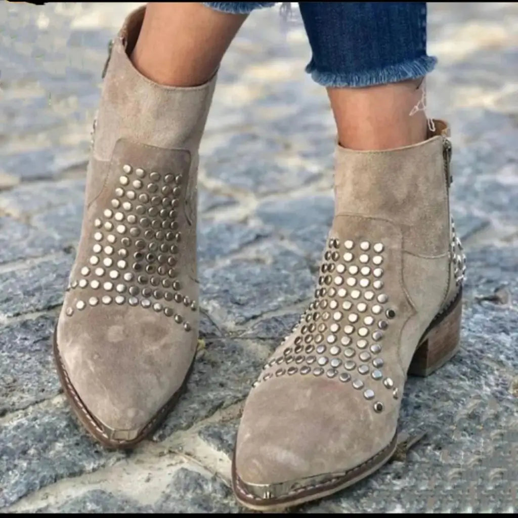 Mable | Studded Ankle Boots
