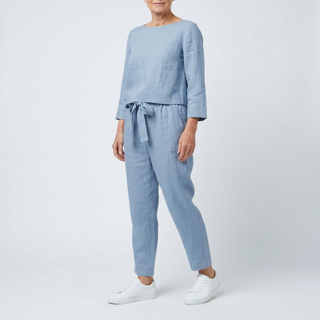 Celestine | Cotton Linen Monochrome Set