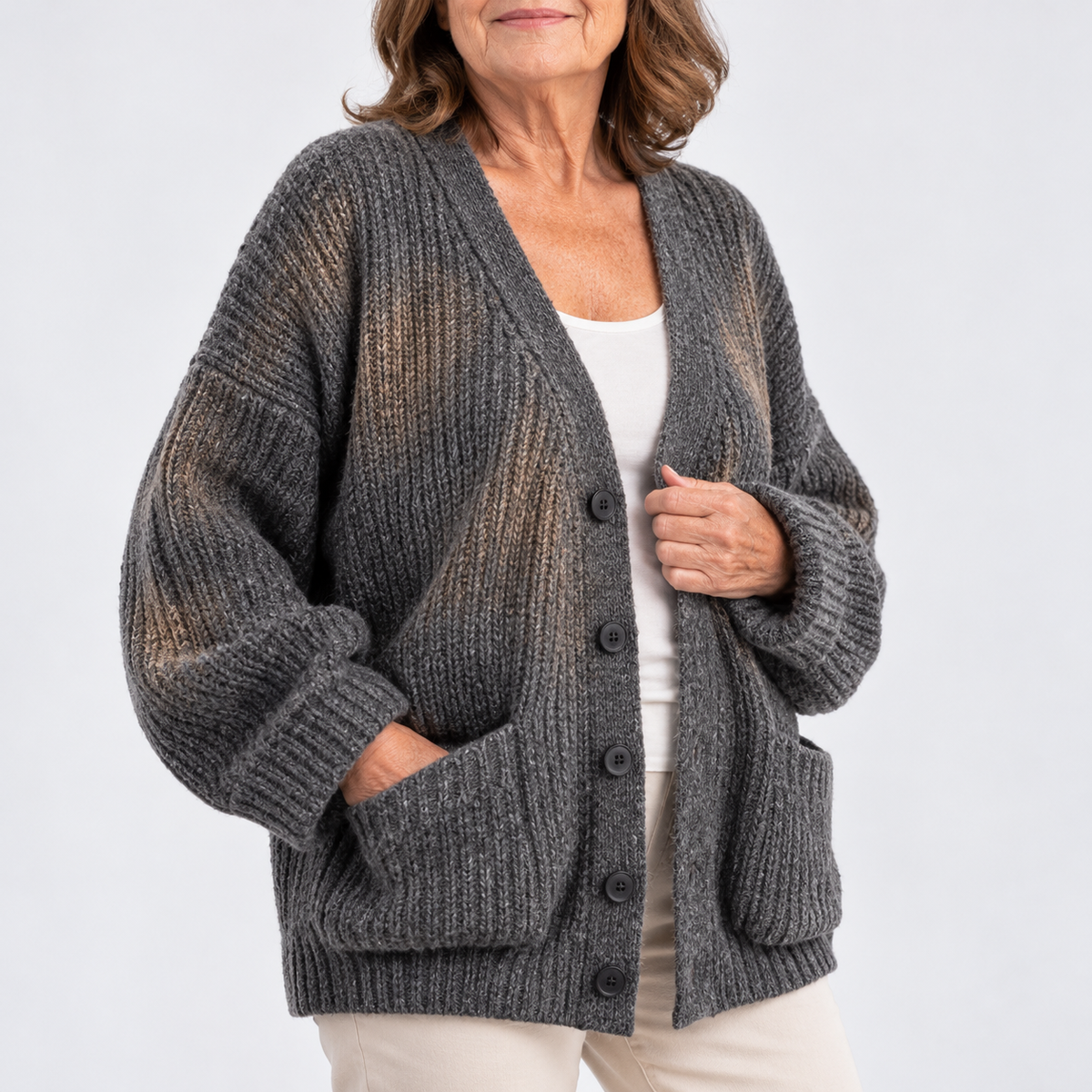 Sofia | Relaxed V-Neck Cardigan