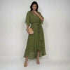MARTA | V-Neck Chiffon Dress