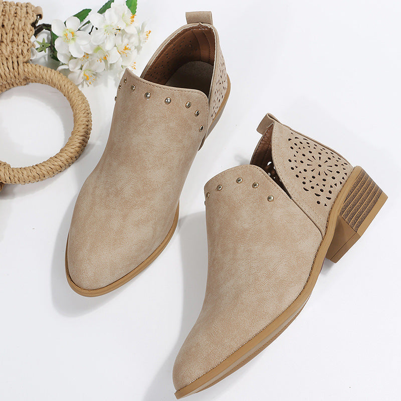 Violet | Stylish Everyday Low Ankle Boots