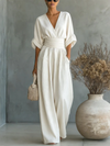 Sofia | Effortless V-Neck Jumpsuit