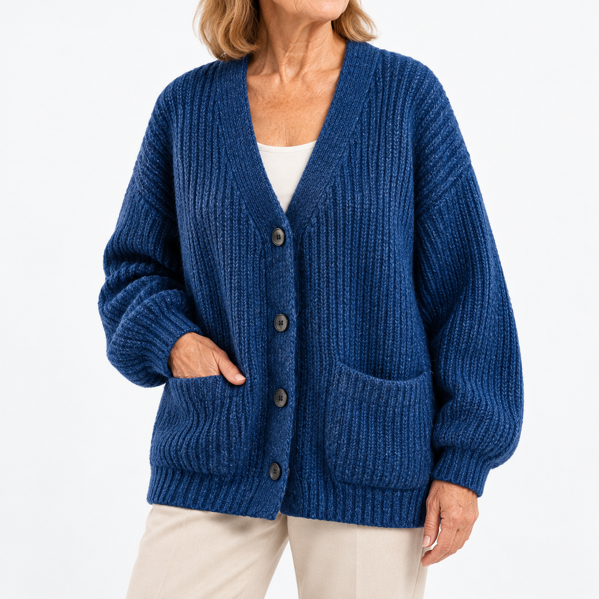 Sofia | Relaxed V-Neck Cardigan