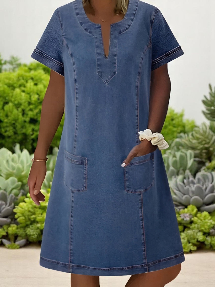 Sky - Durable Denim Dress
