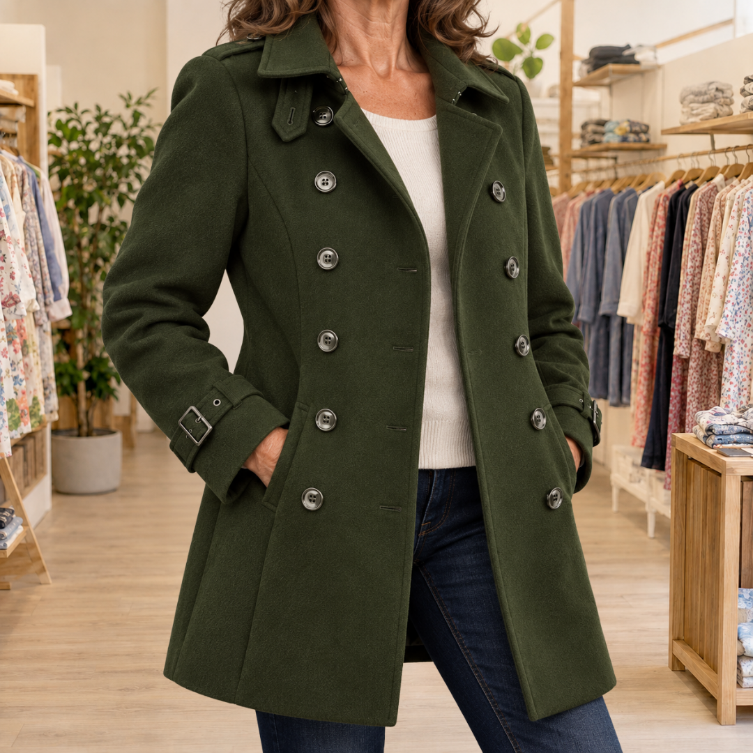 Danielle Elegant Longline Trench Coat