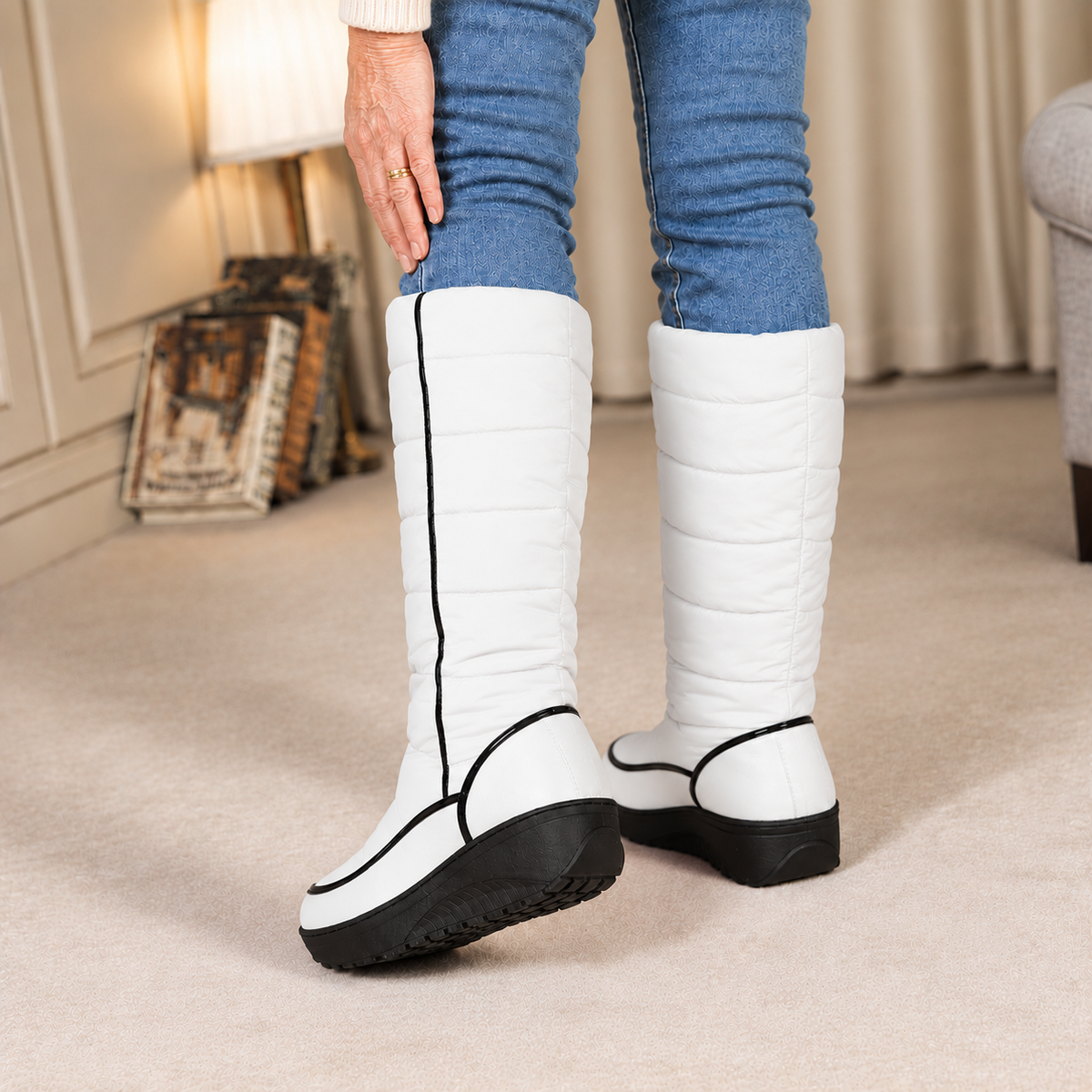 Marisol | Knee-High Faux Fur-Lined Boots