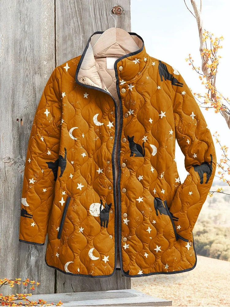 Marlowe Floral Print Quilted Jacket