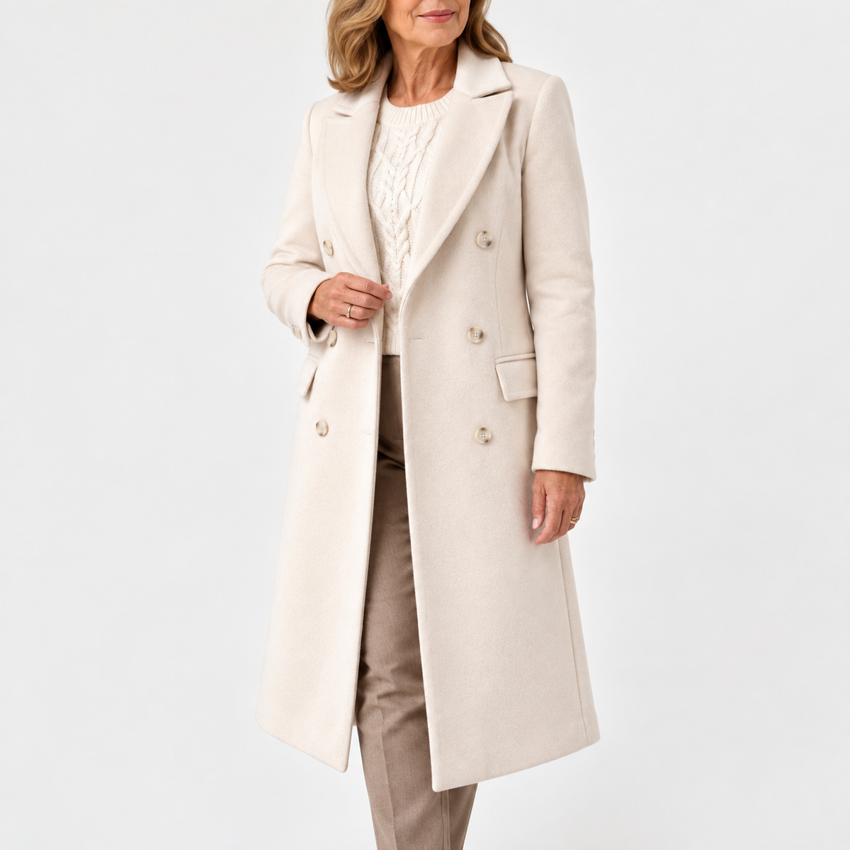 Emeline | Double-Breasted Longline Overcoat
