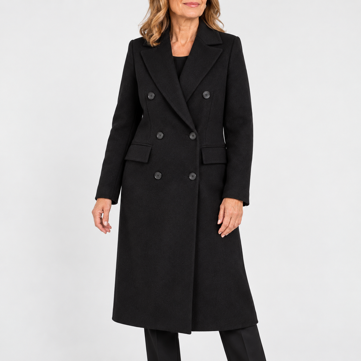 Emeline | Double-Breasted Longline Overcoat
