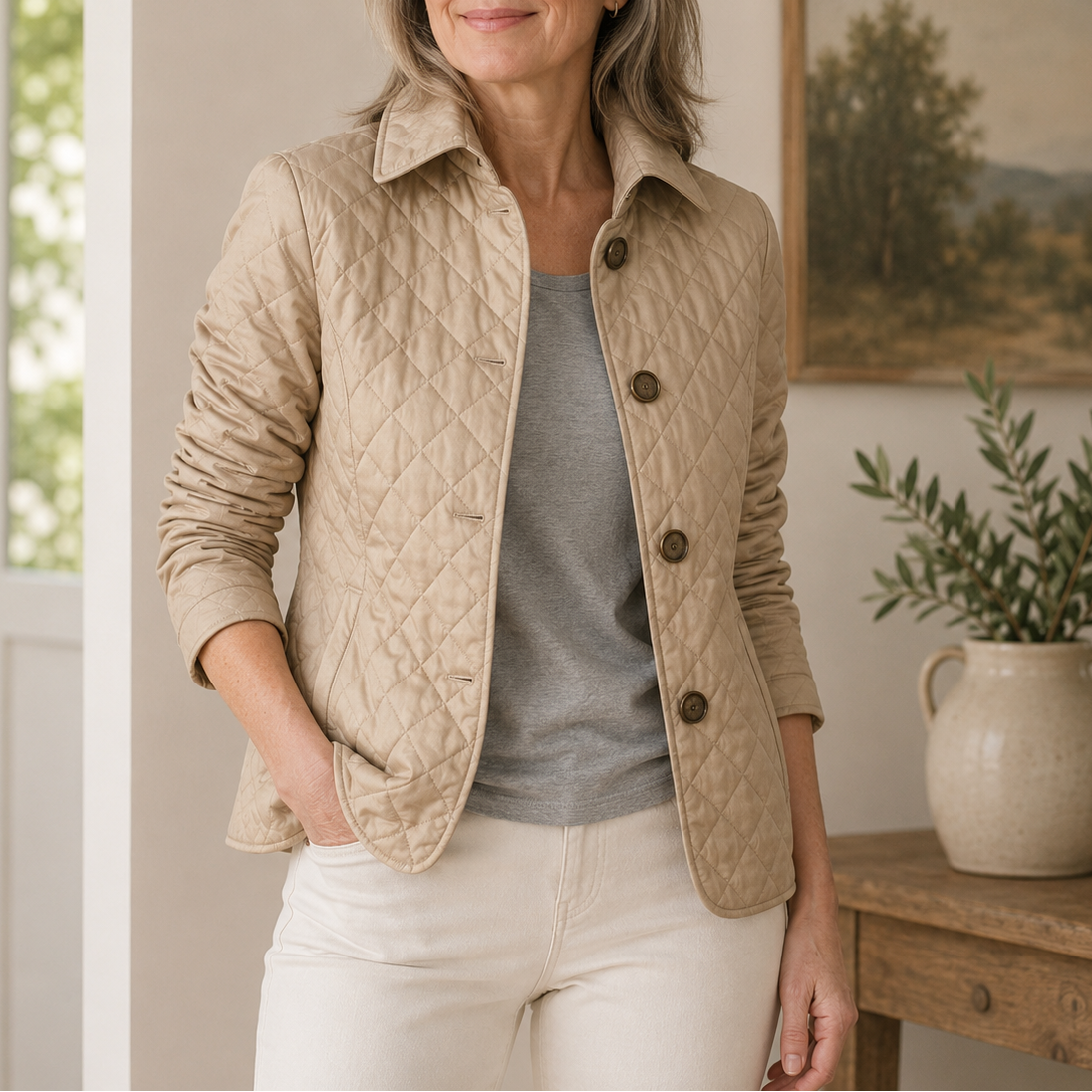 Sandra | Quilted Mid-Season Jacket