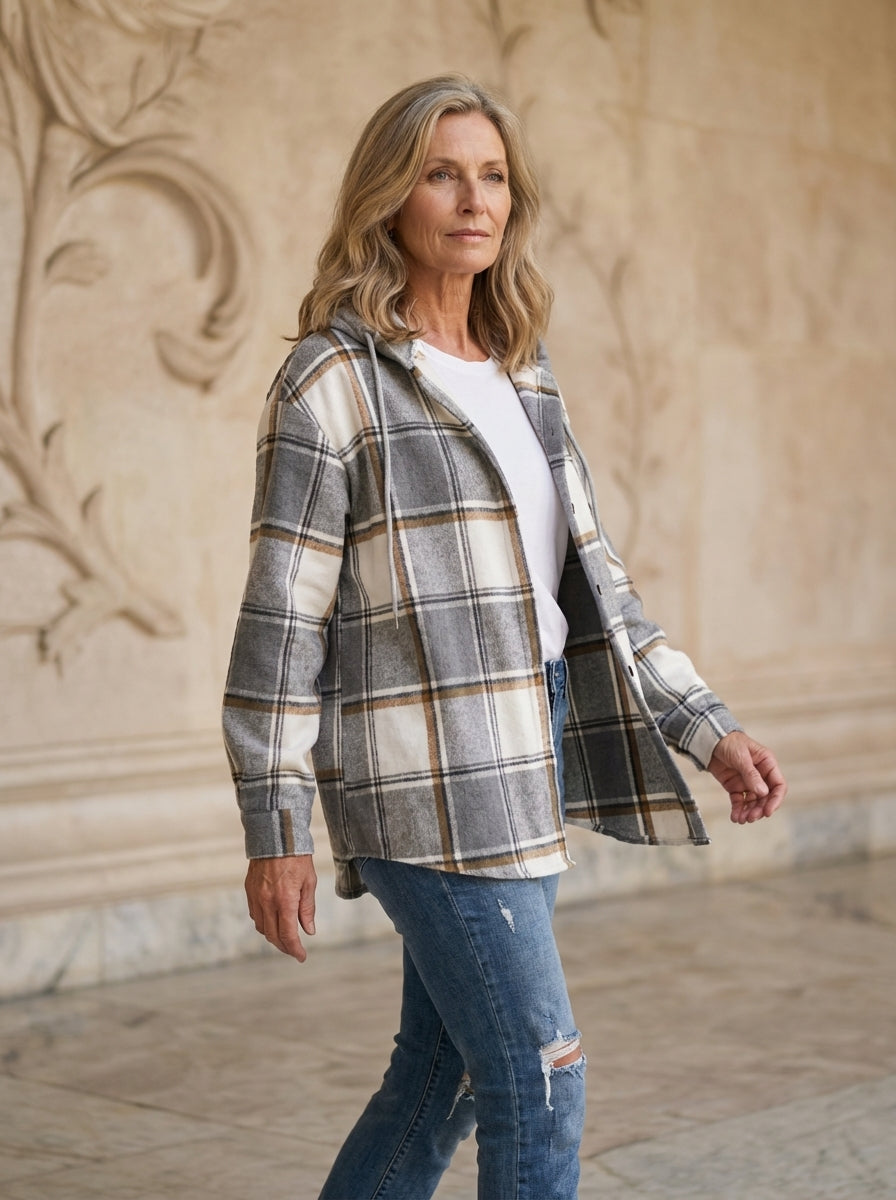 Mia Spring Plaid Jacket
