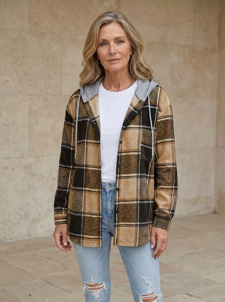 Mia Spring Plaid Jacket