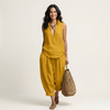 Twiila | Wrap-Top & Wide-Leg Set