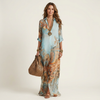 Lanie | Silk Maxi Shirt Dress