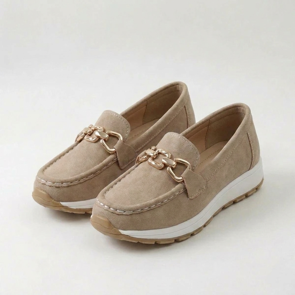 Chloe - Comfy Flat Buckle Loafers