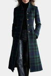 Glendine Elegant Plaid Coat
